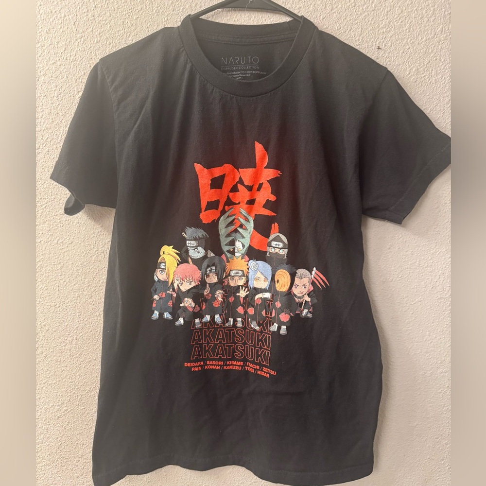 Naruto Akatsuki Kids Graphic Tee - Black & Red
